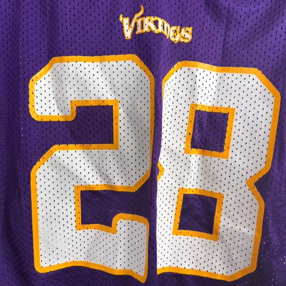 NFL Players Kids Youth Minnesota Viking Peterson 28 Short Sleeve Jersey XL‎ NWT - Picture 5 of 9